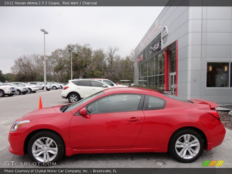 Red Alert / Charcoal 2012 Nissan Altima 2.5 S Coupe