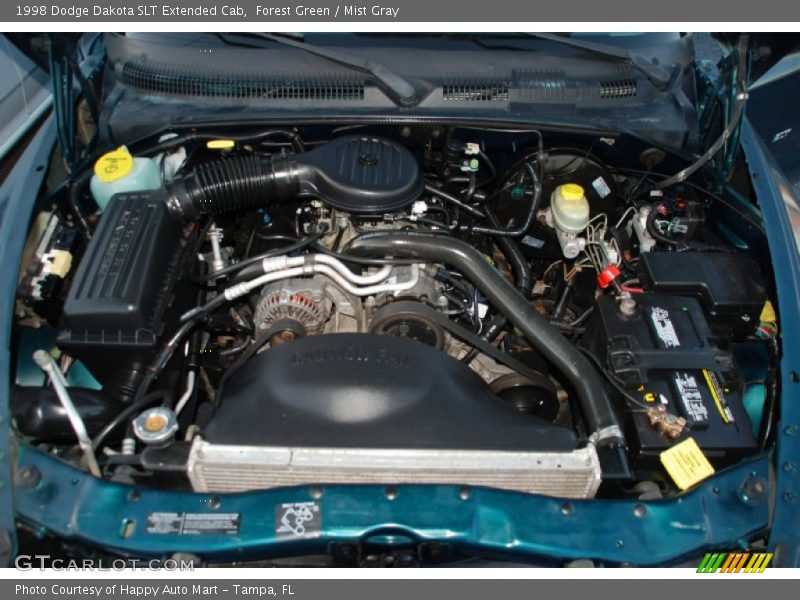 Forest Green / Mist Gray 1998 Dodge Dakota SLT Extended Cab