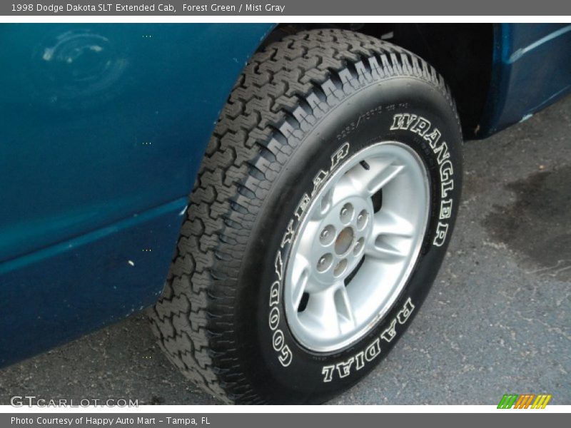 Forest Green / Mist Gray 1998 Dodge Dakota SLT Extended Cab