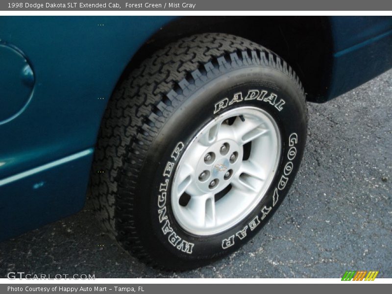 Forest Green / Mist Gray 1998 Dodge Dakota SLT Extended Cab