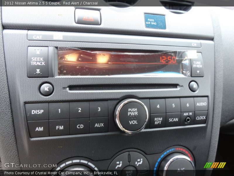 Audio System of 2012 Altima 2.5 S Coupe