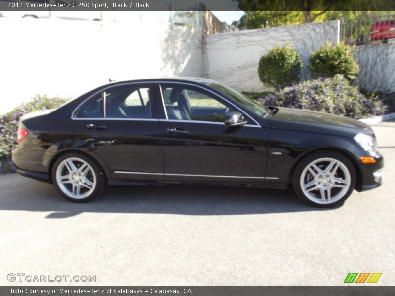 Black / Black 2012 Mercedes-Benz C 250 Sport