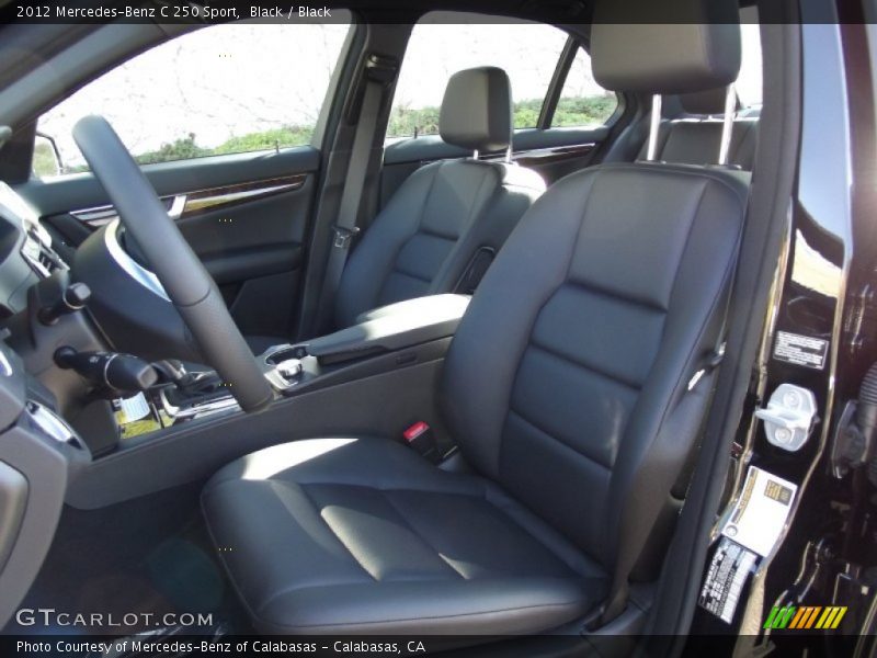 Black / Black 2012 Mercedes-Benz C 250 Sport