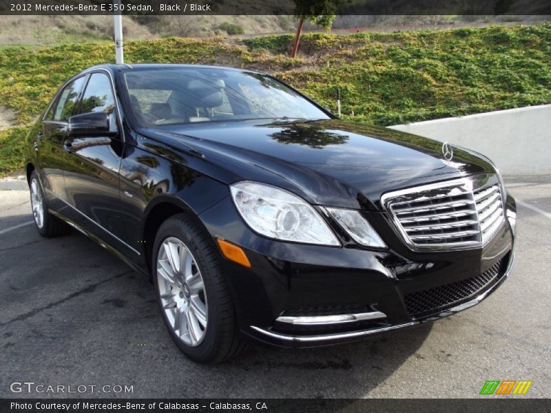 Black / Black 2012 Mercedes-Benz E 350 Sedan