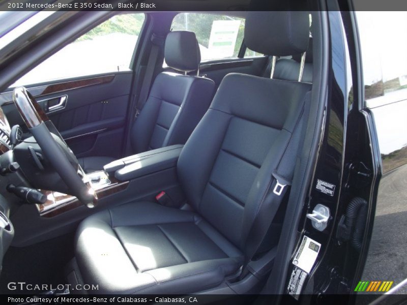 Black / Black 2012 Mercedes-Benz E 350 Sedan