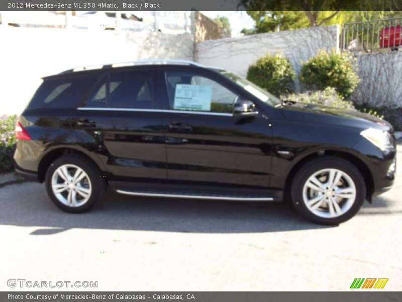 Black / Black 2012 Mercedes-Benz ML 350 4Matic