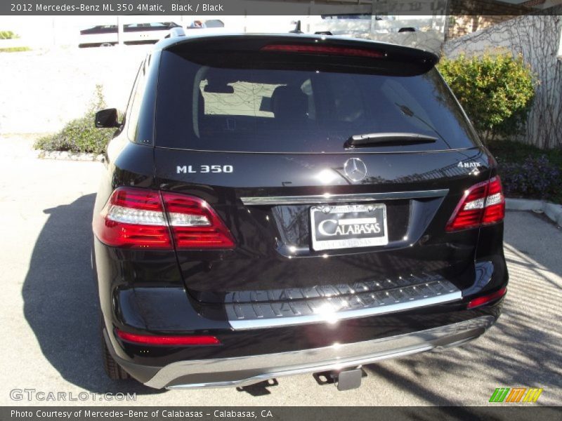 Black / Black 2012 Mercedes-Benz ML 350 4Matic