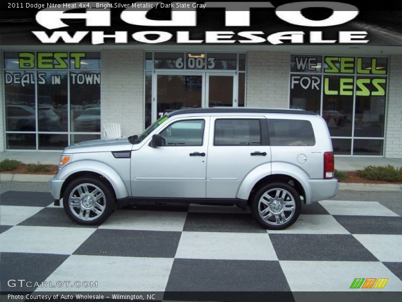 Bright Silver Metallic / Dark Slate Gray 2011 Dodge Nitro Heat 4x4