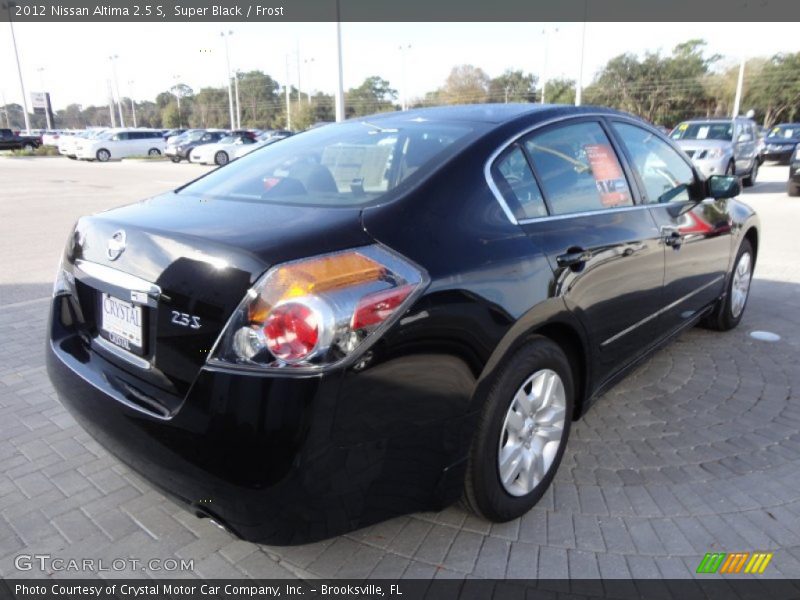 Super Black / Frost 2012 Nissan Altima 2.5 S