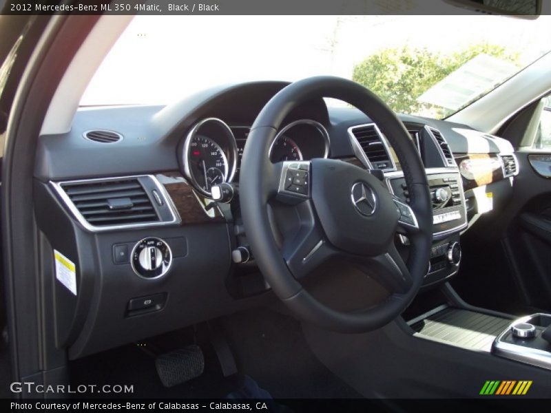 Black / Black 2012 Mercedes-Benz ML 350 4Matic