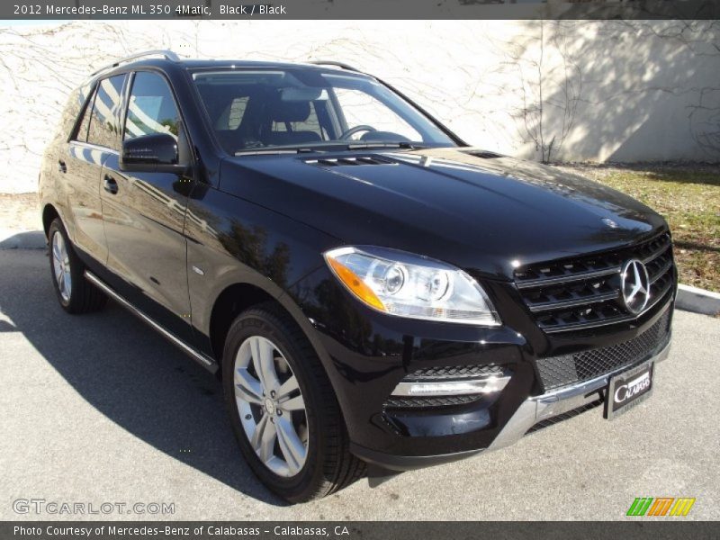 Black / Black 2012 Mercedes-Benz ML 350 4Matic