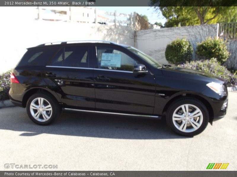 Black / Black 2012 Mercedes-Benz ML 350 4Matic