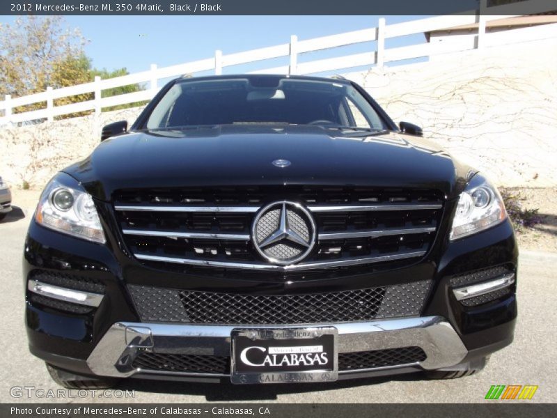 Black / Black 2012 Mercedes-Benz ML 350 4Matic
