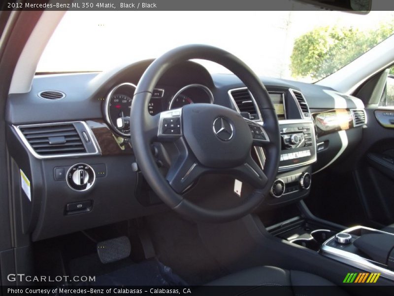 Black / Black 2012 Mercedes-Benz ML 350 4Matic