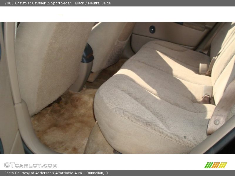 Black / Neutral Beige 2003 Chevrolet Cavalier LS Sport Sedan
