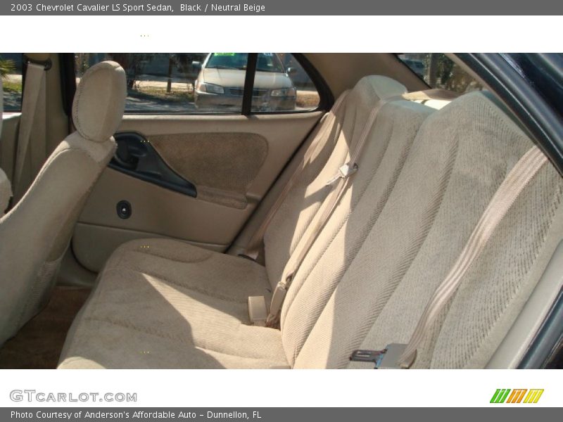 Black / Neutral Beige 2003 Chevrolet Cavalier LS Sport Sedan