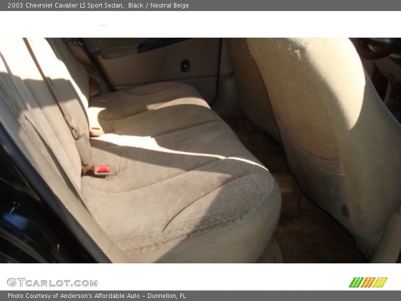 Black / Neutral Beige 2003 Chevrolet Cavalier LS Sport Sedan