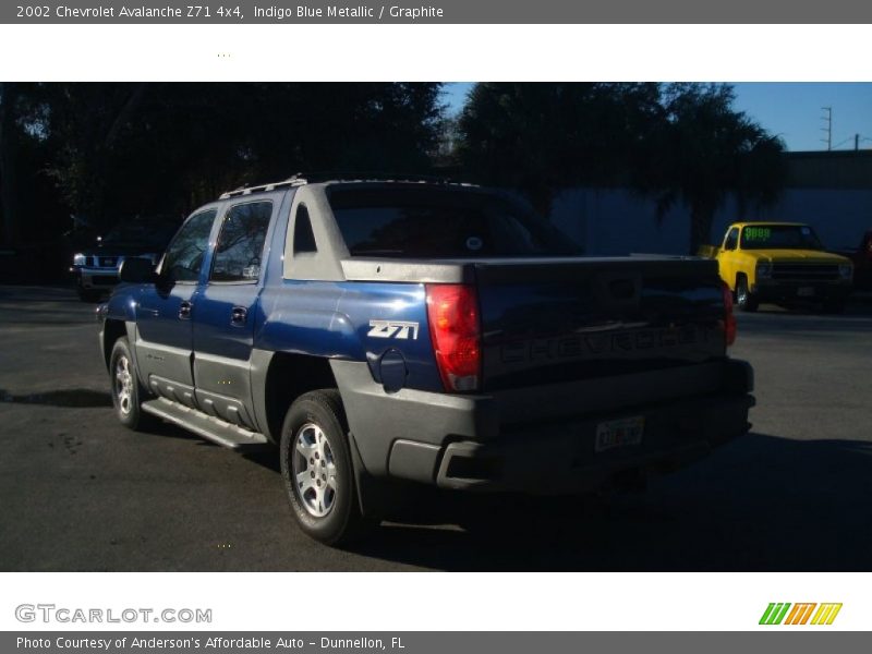 Indigo Blue Metallic / Graphite 2002 Chevrolet Avalanche Z71 4x4