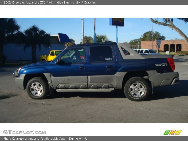 Indigo Blue Metallic / Graphite 2002 Chevrolet Avalanche Z71 4x4