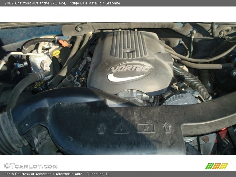 Indigo Blue Metallic / Graphite 2002 Chevrolet Avalanche Z71 4x4