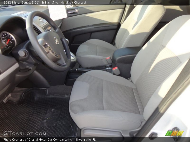 Brilliant Silver Metallic / Charcoal 2012 Nissan Sentra 2.0 S