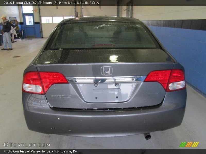 Polished Metal Metallic / Gray 2010 Honda Civic DX-VP Sedan