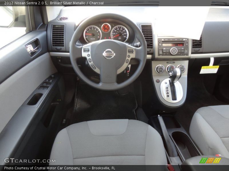 Brilliant Silver Metallic / Charcoal 2012 Nissan Sentra 2.0 S
