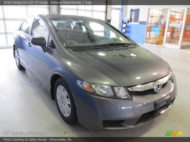 Polished Metal Metallic / Gray 2010 Honda Civic DX-VP Sedan