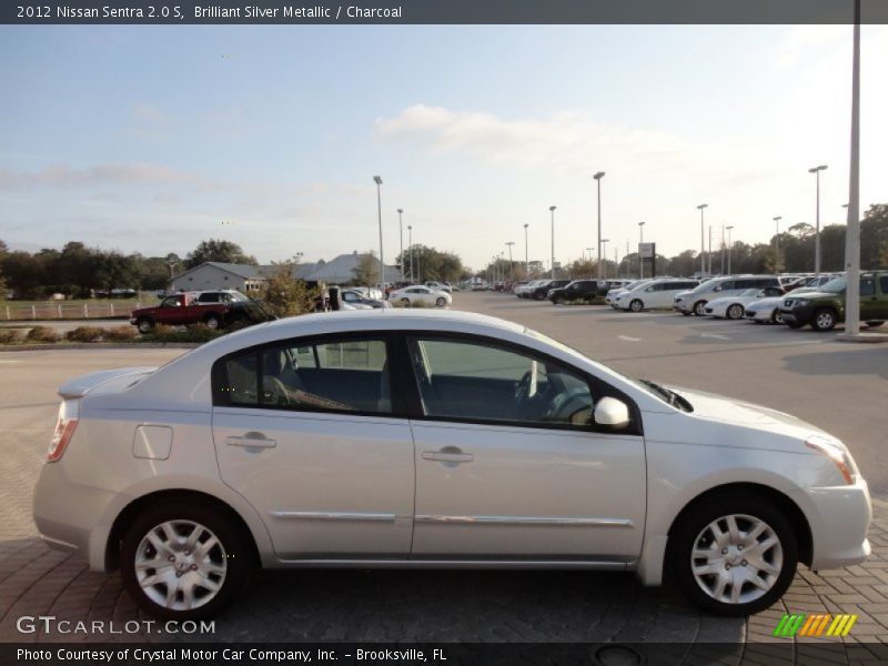 Brilliant Silver Metallic / Charcoal 2012 Nissan Sentra 2.0 S