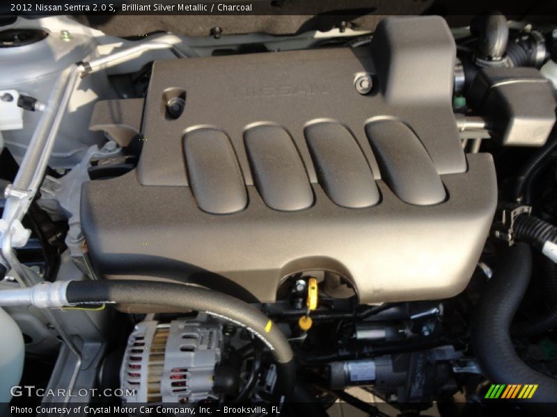 Brilliant Silver Metallic / Charcoal 2012 Nissan Sentra 2.0 S