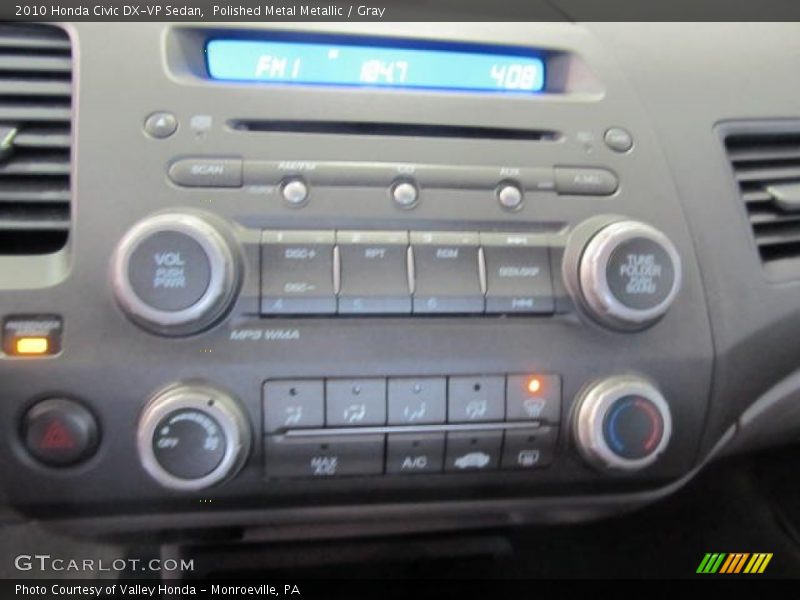 Polished Metal Metallic / Gray 2010 Honda Civic DX-VP Sedan