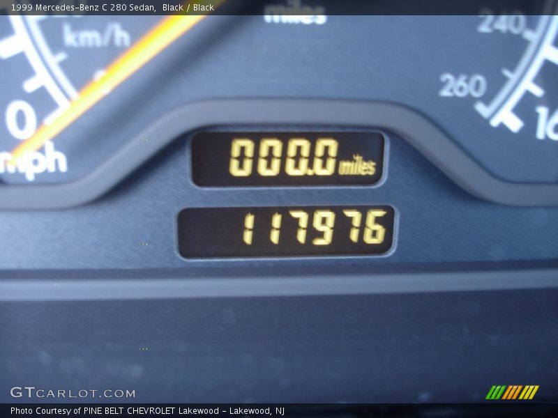 Black / Black 1999 Mercedes-Benz C 280 Sedan