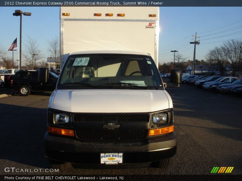 Summit White / Pewter 2012 Chevrolet Express Cutaway 3500 Commercial Moving Truck