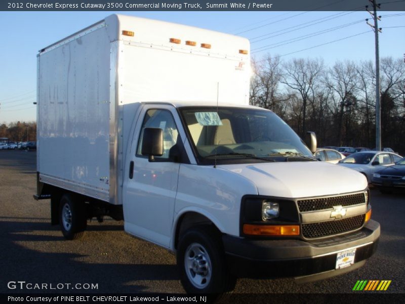 Summit White / Pewter 2012 Chevrolet Express Cutaway 3500 Commercial Moving Truck
