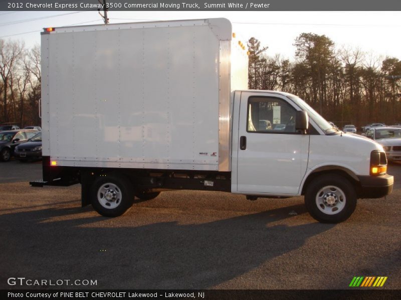 Summit White / Pewter 2012 Chevrolet Express Cutaway 3500 Commercial Moving Truck