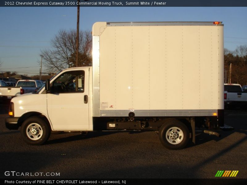 Summit White / Pewter 2012 Chevrolet Express Cutaway 3500 Commercial Moving Truck