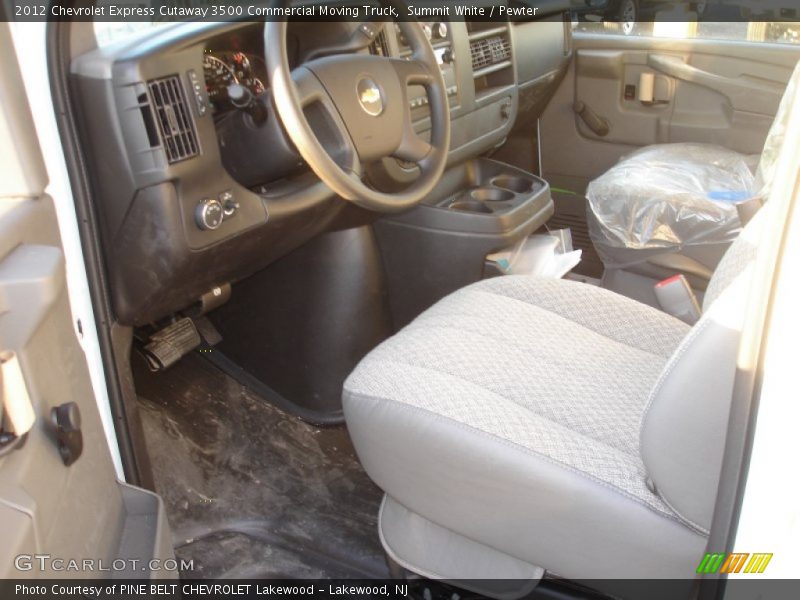 Summit White / Pewter 2012 Chevrolet Express Cutaway 3500 Commercial Moving Truck