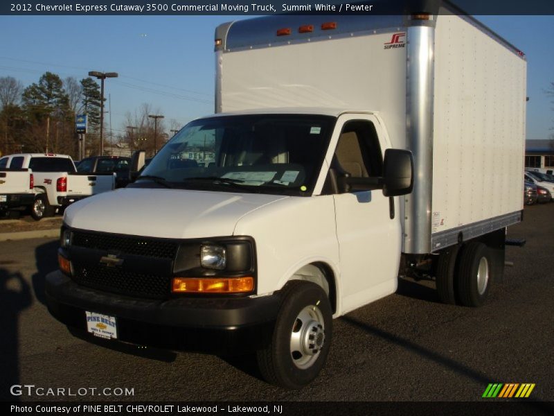 Summit White / Pewter 2012 Chevrolet Express Cutaway 3500 Commercial Moving Truck