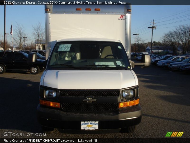 Summit White / Pewter 2012 Chevrolet Express Cutaway 3500 Commercial Moving Truck