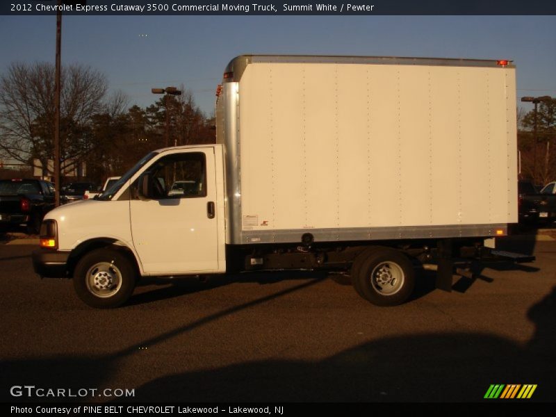 Summit White / Pewter 2012 Chevrolet Express Cutaway 3500 Commercial Moving Truck