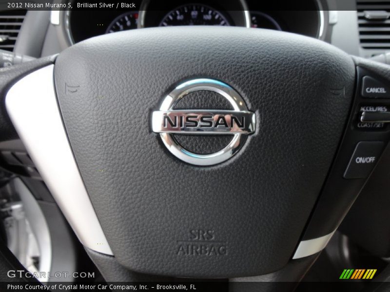 Brilliant Silver / Black 2012 Nissan Murano S