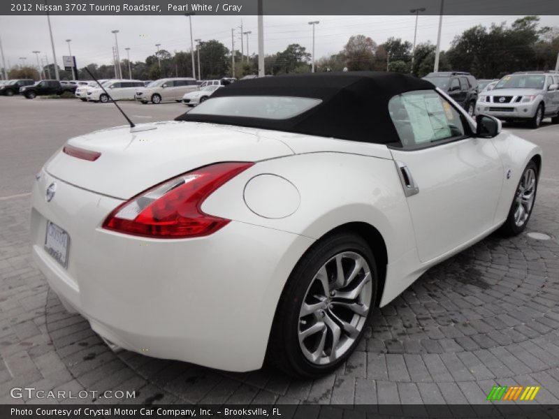 Pearl White / Gray 2012 Nissan 370Z Touring Roadster