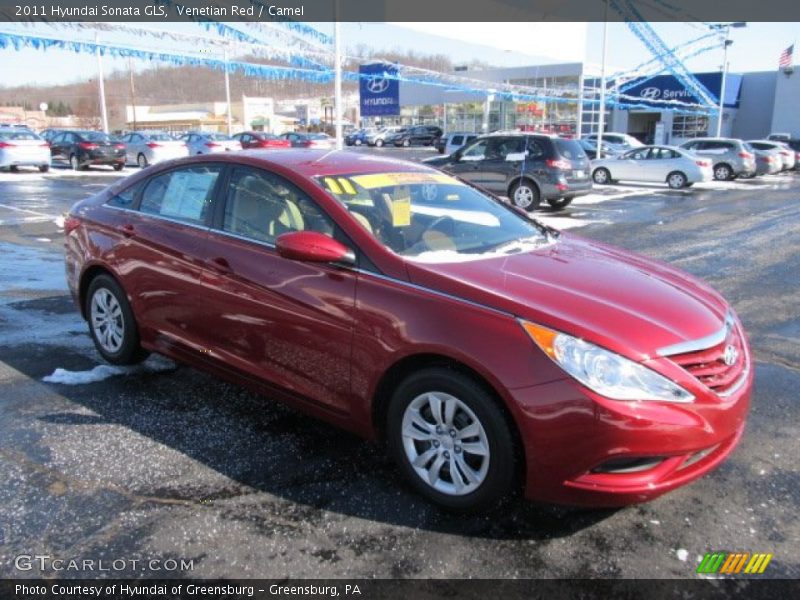 Venetian Red / Camel 2011 Hyundai Sonata GLS
