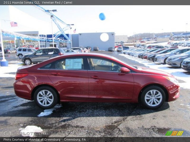 Venetian Red / Camel 2011 Hyundai Sonata GLS