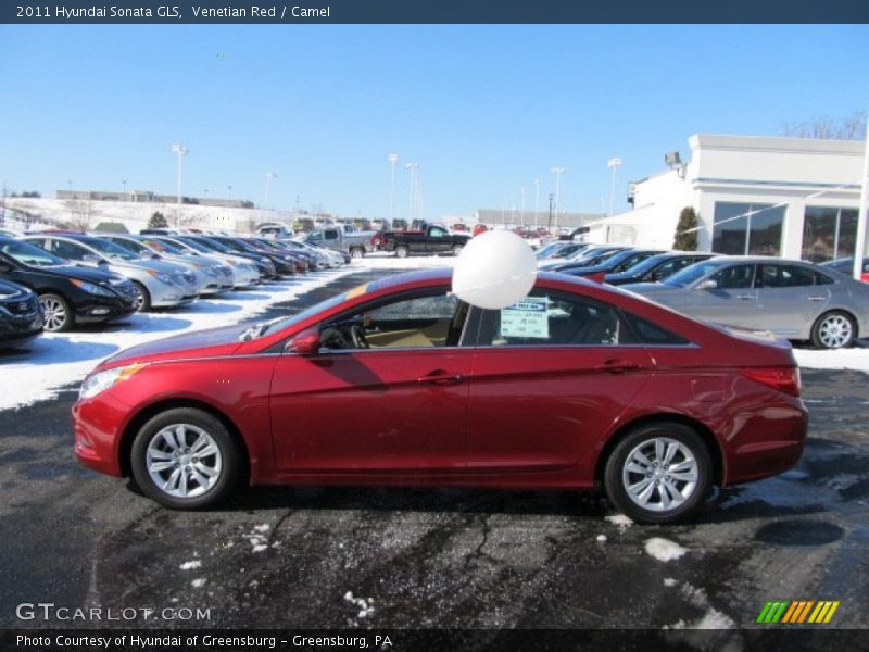 Venetian Red / Camel 2011 Hyundai Sonata GLS