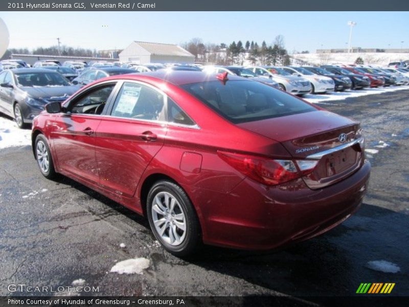 Venetian Red / Camel 2011 Hyundai Sonata GLS