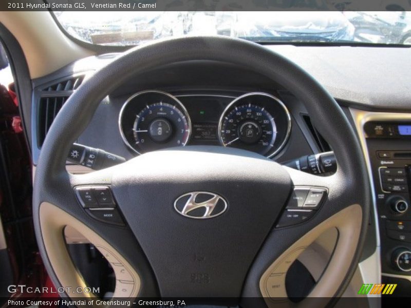 Venetian Red / Camel 2011 Hyundai Sonata GLS