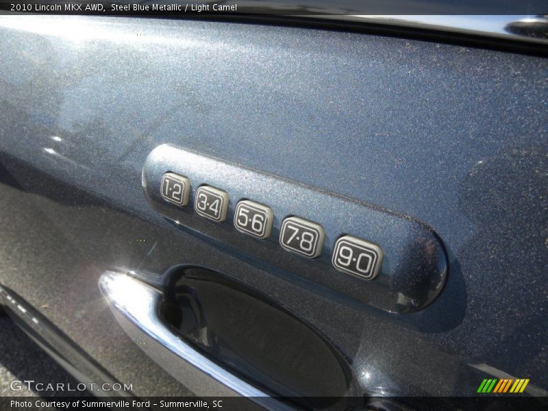 Steel Blue Metallic / Light Camel 2010 Lincoln MKX AWD