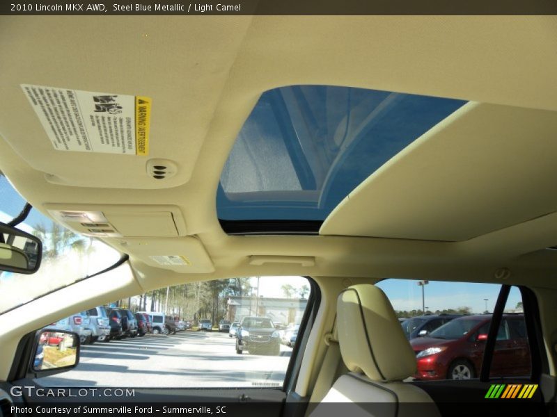 Steel Blue Metallic / Light Camel 2010 Lincoln MKX AWD