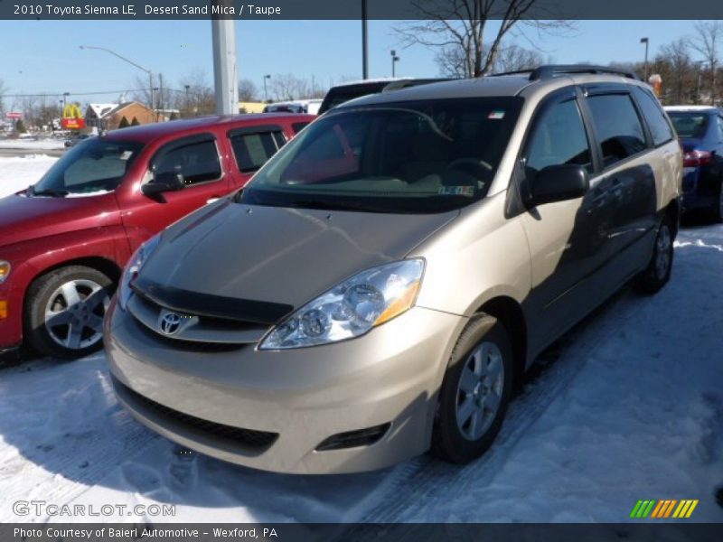 Desert Sand Mica / Taupe 2010 Toyota Sienna LE